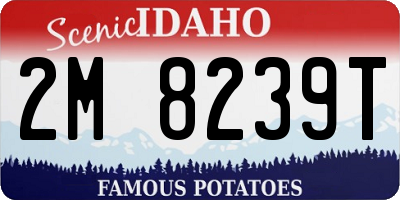 ID license plate 2M8239T