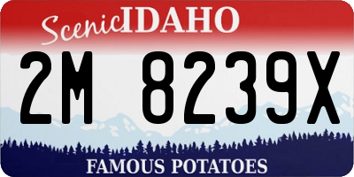 ID license plate 2M8239X