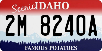 ID license plate 2M8240A