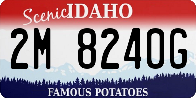 ID license plate 2M8240G