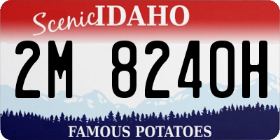 ID license plate 2M8240H