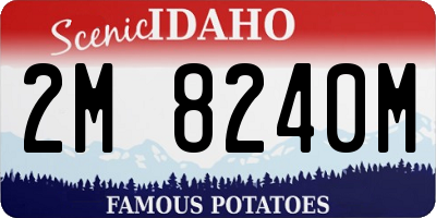 ID license plate 2M8240M