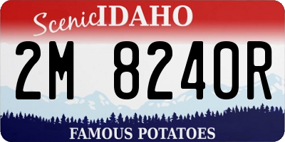 ID license plate 2M8240R