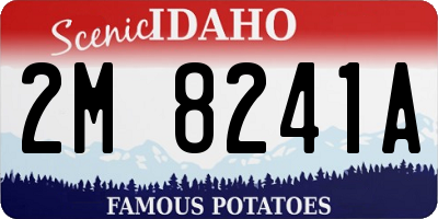 ID license plate 2M8241A