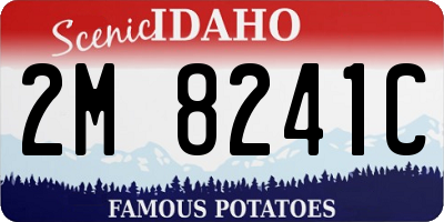 ID license plate 2M8241C