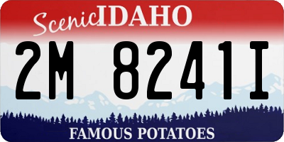 ID license plate 2M8241I