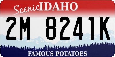 ID license plate 2M8241K