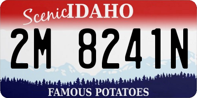 ID license plate 2M8241N