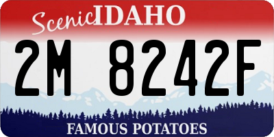 ID license plate 2M8242F