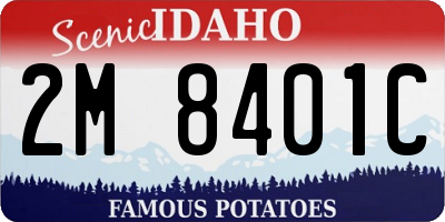 ID license plate 2M8401C