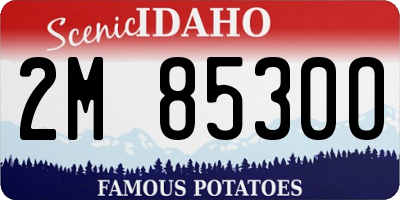 ID license plate 2M8530O