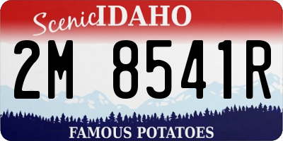 ID license plate 2M8541R