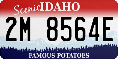 ID license plate 2M8564E