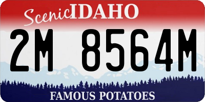ID license plate 2M8564M
