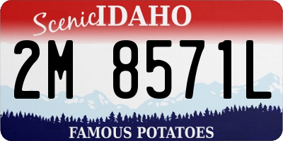 ID license plate 2M8571L
