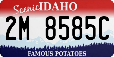 ID license plate 2M8585C