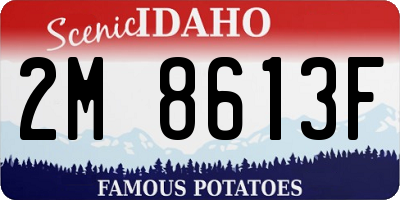 ID license plate 2M8613F