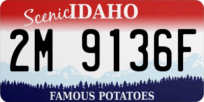 ID license plate 2M9136F