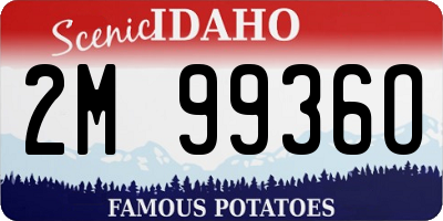 ID license plate 2M9936O