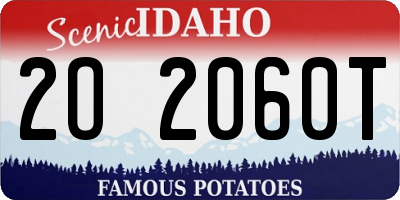 ID license plate 2O2060T