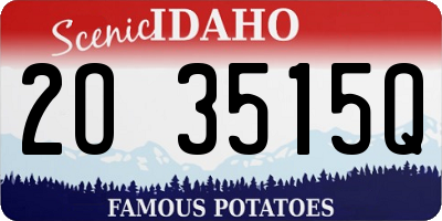 ID license plate 2O3515Q