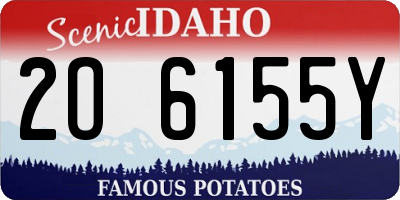 ID license plate 2O6155Y