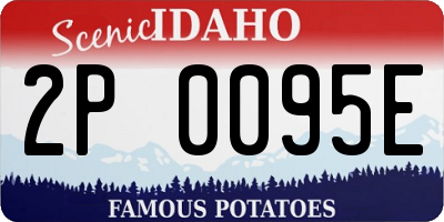 ID license plate 2P0095E