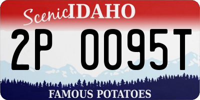 ID license plate 2P0095T