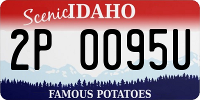 ID license plate 2P0095U