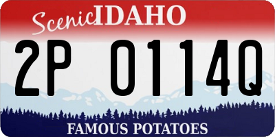 ID license plate 2P0114Q