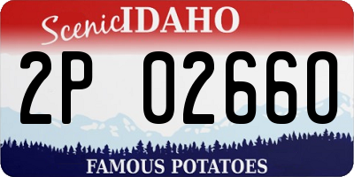 ID license plate 2P0266O