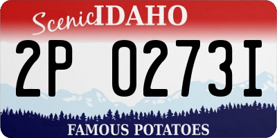 ID license plate 2P0273I