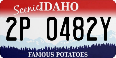 ID license plate 2P0482Y
