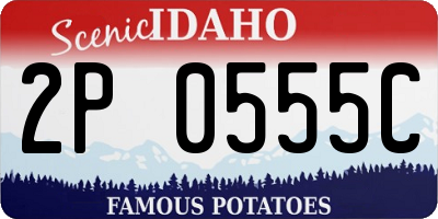 ID license plate 2P0555C