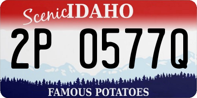 ID license plate 2P0577Q