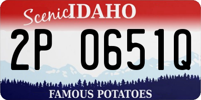 ID license plate 2P0651Q