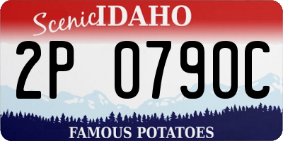 ID license plate 2P0790C