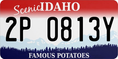 ID license plate 2P0813Y