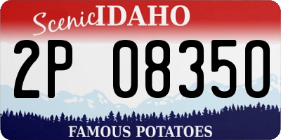 ID license plate 2P0835O