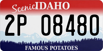 ID license plate 2P0848O
