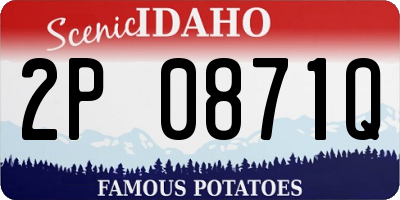 ID license plate 2P0871Q