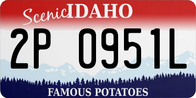 ID license plate 2P0951L