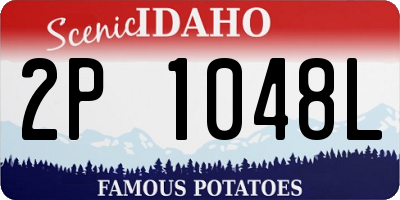 ID license plate 2P1048L