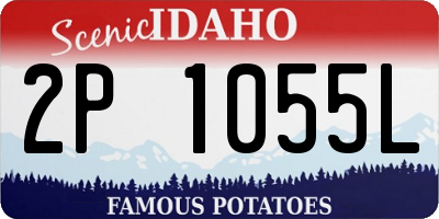 ID license plate 2P1055L