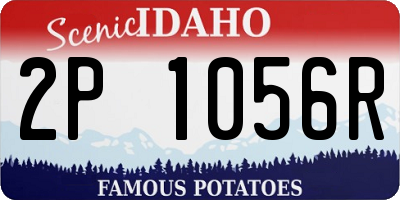 ID license plate 2P1056R