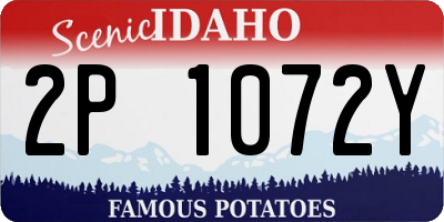 ID license plate 2P1072Y