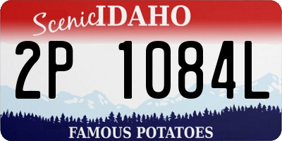 ID license plate 2P1084L