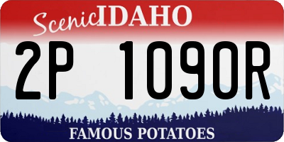 ID license plate 2P1090R