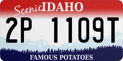 ID license plate 2P1109T