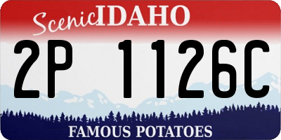 ID license plate 2P1126C